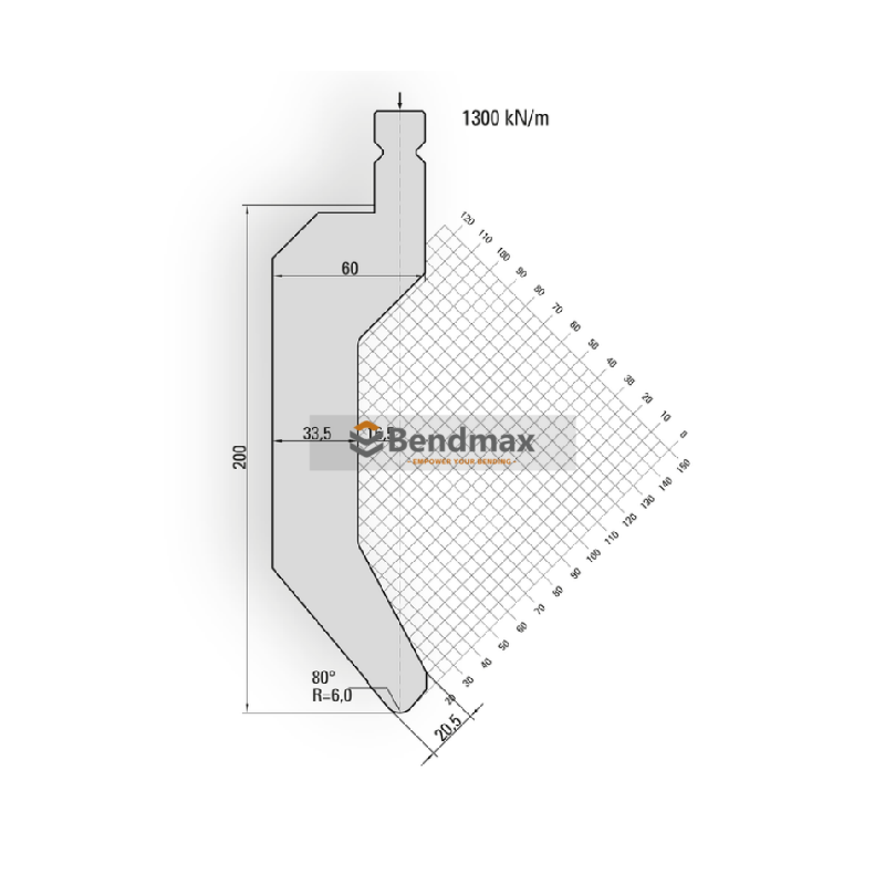 wila press brake tool- standard  punches  19235
