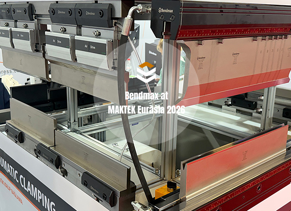 Bendmax press brake hydraulic and mechanical clamping systems with upper tooling